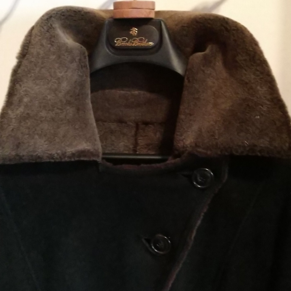 Collar CloseUp Lambskin SUEDE Exterior Natural Full Length Fur Interior